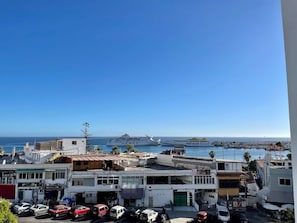View of the port in Los Cristianos