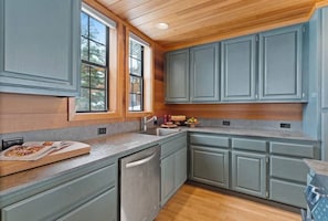 Bright and modern kitchen. 