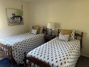 Bedroom #1 features a set of twin-sized beds that are perfect for kiddos!