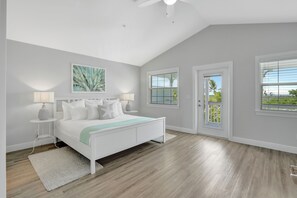 All villas offer a plush king bed with access to private balcony, and ensuite bathroom.
