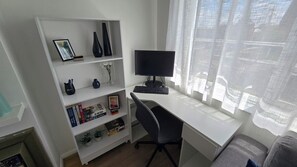 Study area in the living room