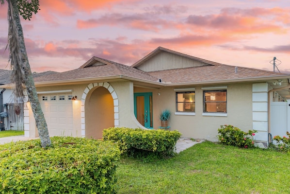 Beautiful home just a three-minute drive from the beach.