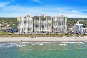 Bay Watch Resort is located on the oceanfront and offers fabulous views.