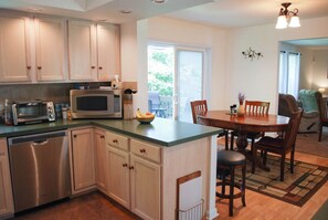 Breakfast nook and kitchen