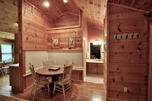 Enjoy game nights at the game table.