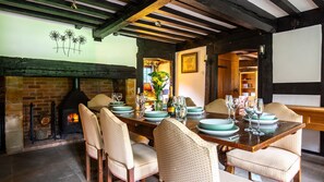 Serve decadent meals fireside