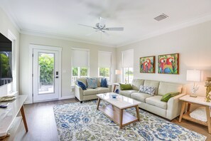 Living Room | Smart TV | Queen Sleeper Sofa | 1st Floor