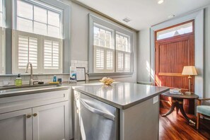 Fully equipped kitchen with everything you need to cook a meal
