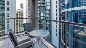 Outdoor seating to enjoy the view