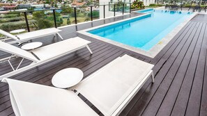 Get sun-bake by the pool