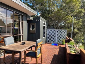 Outdoor dining.