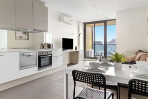 A kitchen & dining.