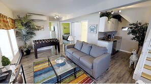First floor family and game room .