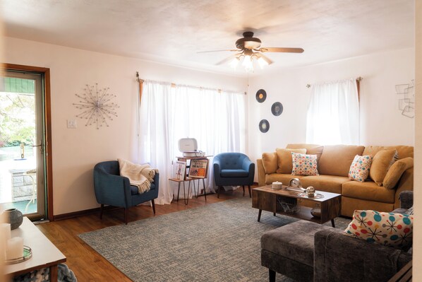 Warm & welcoming living room space