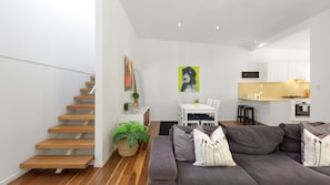 Living Room, Dining Area and KItchen