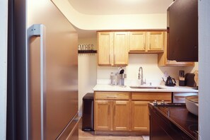 Fully stocked kitchen