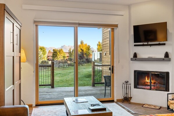 Living Room Teton Range View
