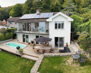 Rear of House with garden & swimspa