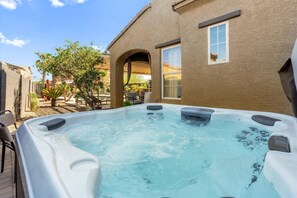 The hot tub is fantastic for those chilly evenings