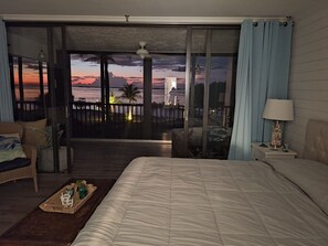 Breathtaking unobstructed  sunset view from bedroom