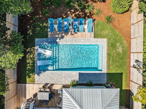 Gorgeous outdoor paradise - private pool, loungers, and patio