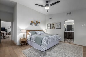 Your serene escape: unwind and rejuvenate in our cozy bedroom, designed for ultimate comfort and relaxation.