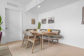Gather around for memorable meals –  This stylish dining table is perfect for any occasion.
