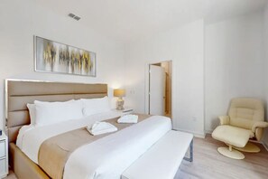 Enjoy hotel-quality sheets and duvets for a restful night’s sleep.