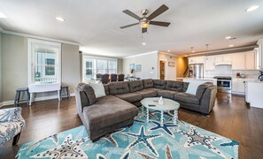 Open living space area with lots of seating
