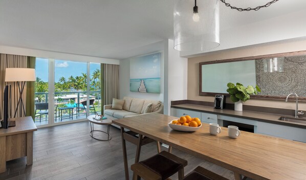 Living and dining area