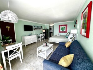 Beautifully renovated and decorated living space.