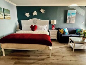 King-sized bed for your sleeping pleasure!