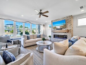 Plenty of light and pool views!