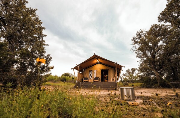 Evergreen Tent Exterior