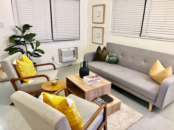 Clean, spacious, stylist flash from the past space.