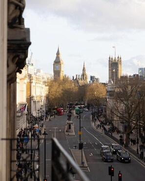 View of Big Ben and Westminster from bedroom windows.