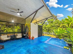 Sliding door off the bedroom to slip in the pool for a morning wake up call