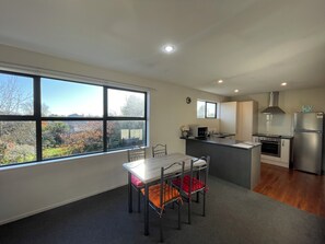 Dining area and kitchen