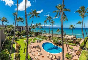 Sparkling pool and sundeck