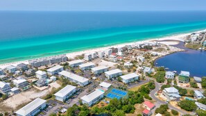 5 Minute Walk to 10 acres of Public Beaches
