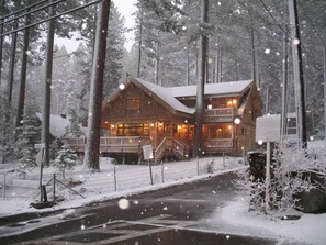 Exterior view of the house in Winter