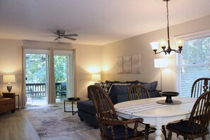 Open Living and Dining Room leading right to the Deck