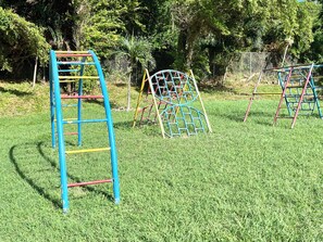 A great playground with swing set.