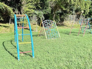 A great playground with swing set.