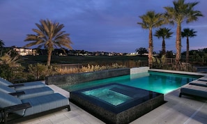 Time for Evening Dip in Hot tub and Pool