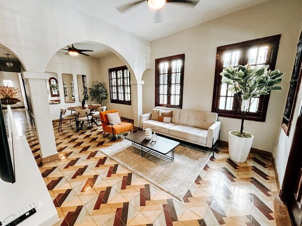 Comfortable seating with stylish decor for a cozy, home-like atmosphere.