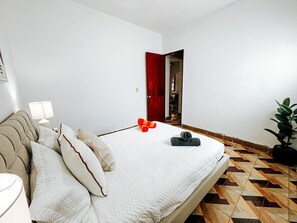 Luxurious bedding for a restful night’s sleep.