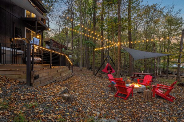 Backyard evenings.
