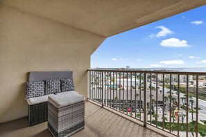 Enjoy your morning coffee on your private balcony
