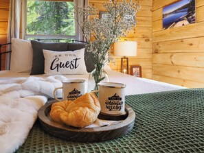 Vacation calls for sleeping in and breakfast in bed